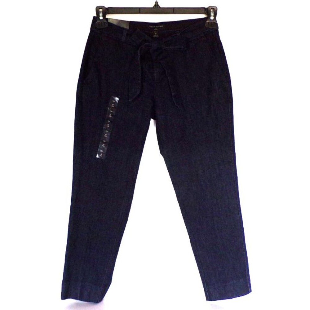 Banana Republic Avery Denim Tie Waist Ankle Pants Career City Office Size 0P